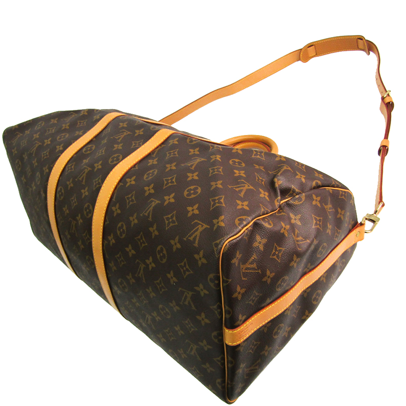 

Louis Vuitton Monogram Canvas Keepall Bandouliere 55, Brown