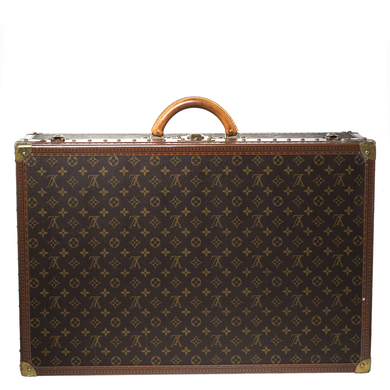 Pre Owned Louis Vuitton Monogram Canvas Alzer 70 Luggage Trunk