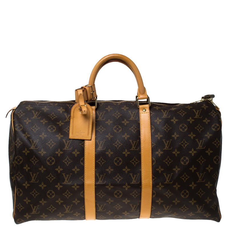 Louis Vuitton Monogram Canvas Keepall 50 Bag