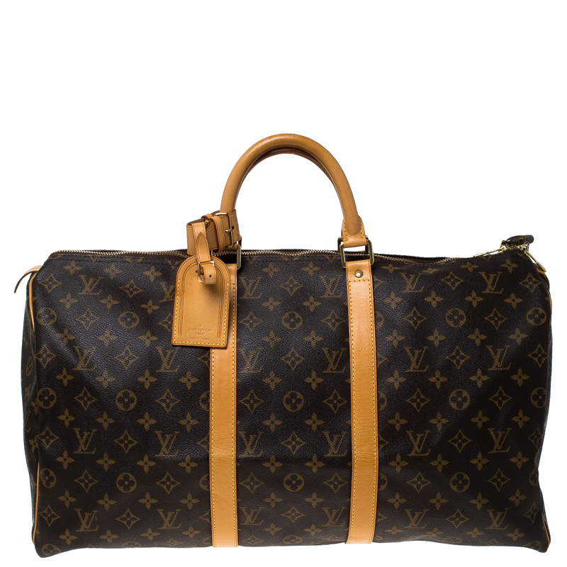 مملوكة مسبقًا Louis Vuitton Monogram Canvas Keepall 50 Bag