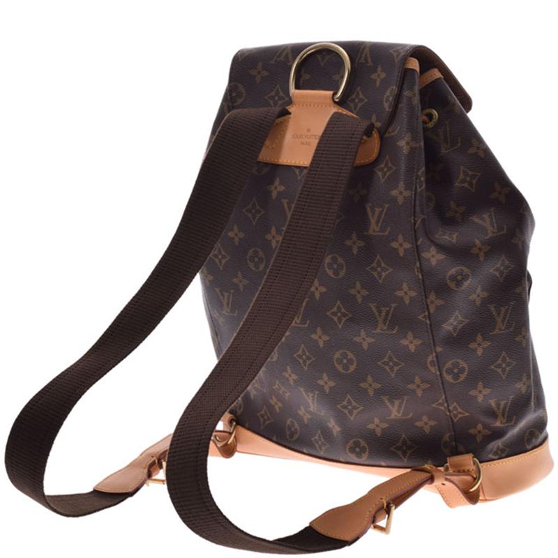 

Louis Vuitton Monogram Montsouris GM Backpack, Brown