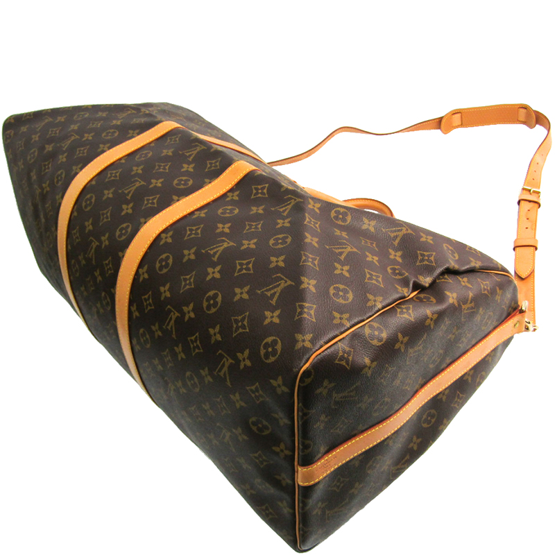 

Louis Vuitton Monogram Canvas Keepall Bandouliere 60, Brown