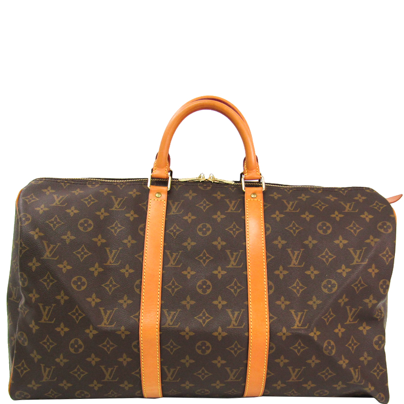 Pre Owned Louis Vuitton Monogram Canvas Keepall 50 Bag