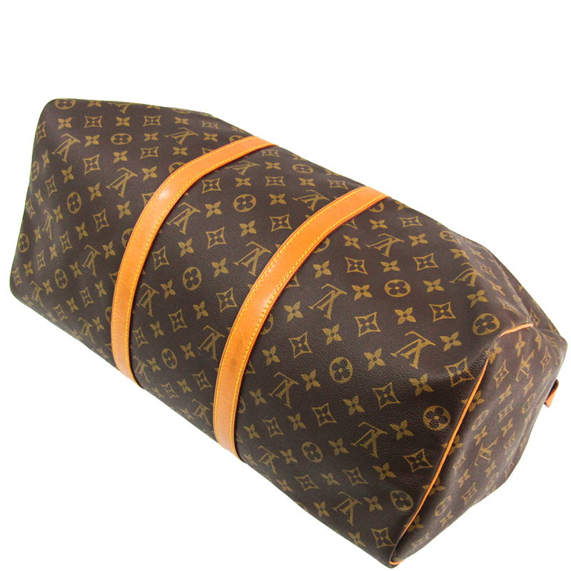 

Louis Vuitton Monogram Canvas Keepall Bandouliere 50 Bag, Brown