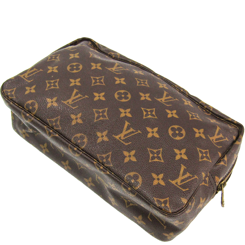 

Louis Vuitton Monogram Canvas Trousse Toilette 28 Cosmetic Case, Brown