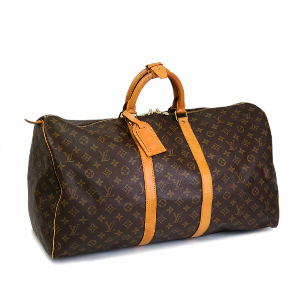 مملوكة مسبقًا Louis Vuitton Monogram Keepall 55