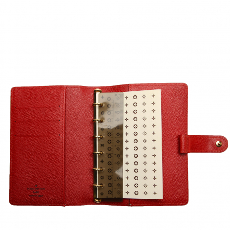 

Louis Vuitton Red Epi Leather Agenda PM