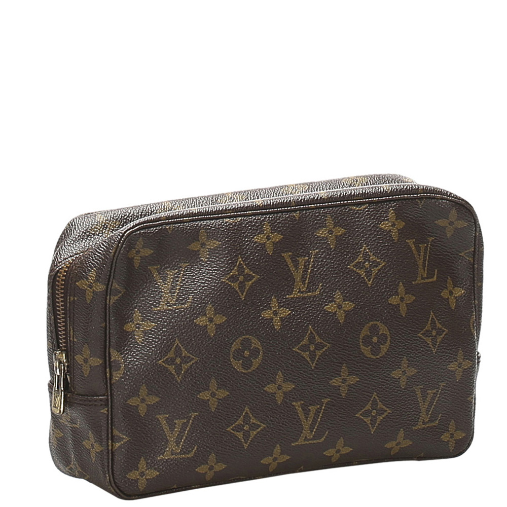 

Louis Vuitton Brown Monogram Canvas Trousse Toilette 23 Clutch Bag
