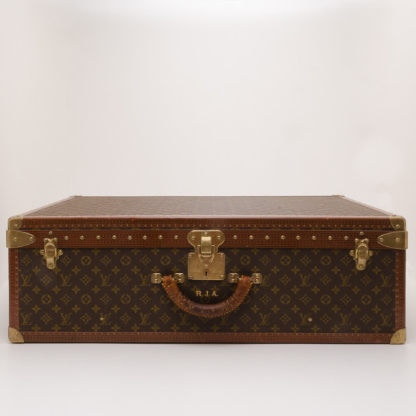 LOUIS VUITTON Monogram ALZER 80 Hard Case Trunk Suitcase Classic Luggage w  Cover - Organic Olivia