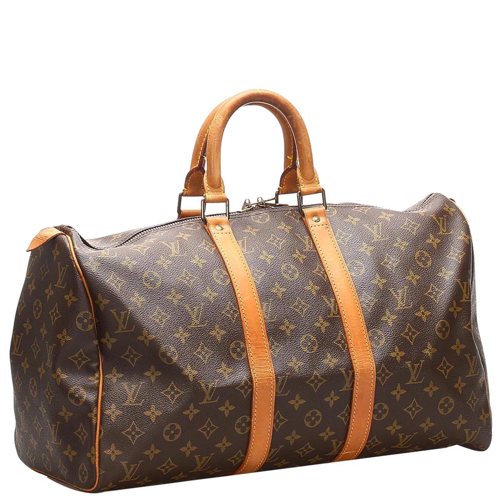 

Louis Vuitton Brown Monogram Canvas Keepall 45 Bag