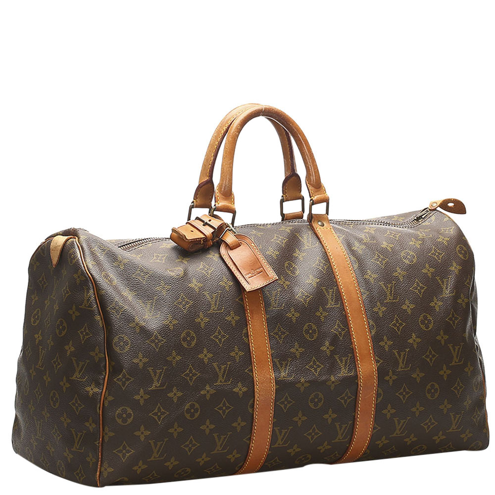 

Louis Vuitton Brown Monogram Canvas Keepall 50 Bag