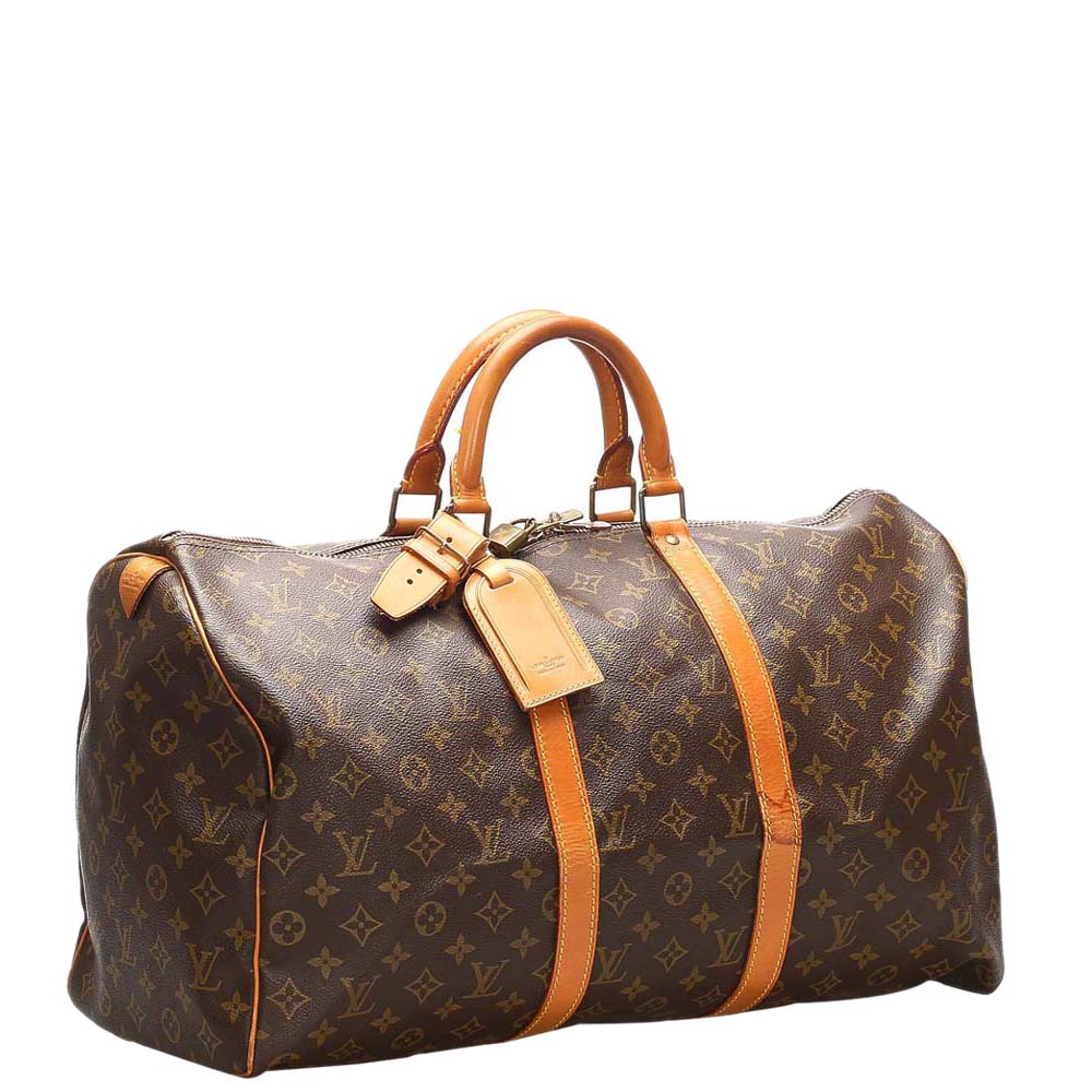 

Louis Vuitton Brown Monogram Canvas Keepall 50 bag