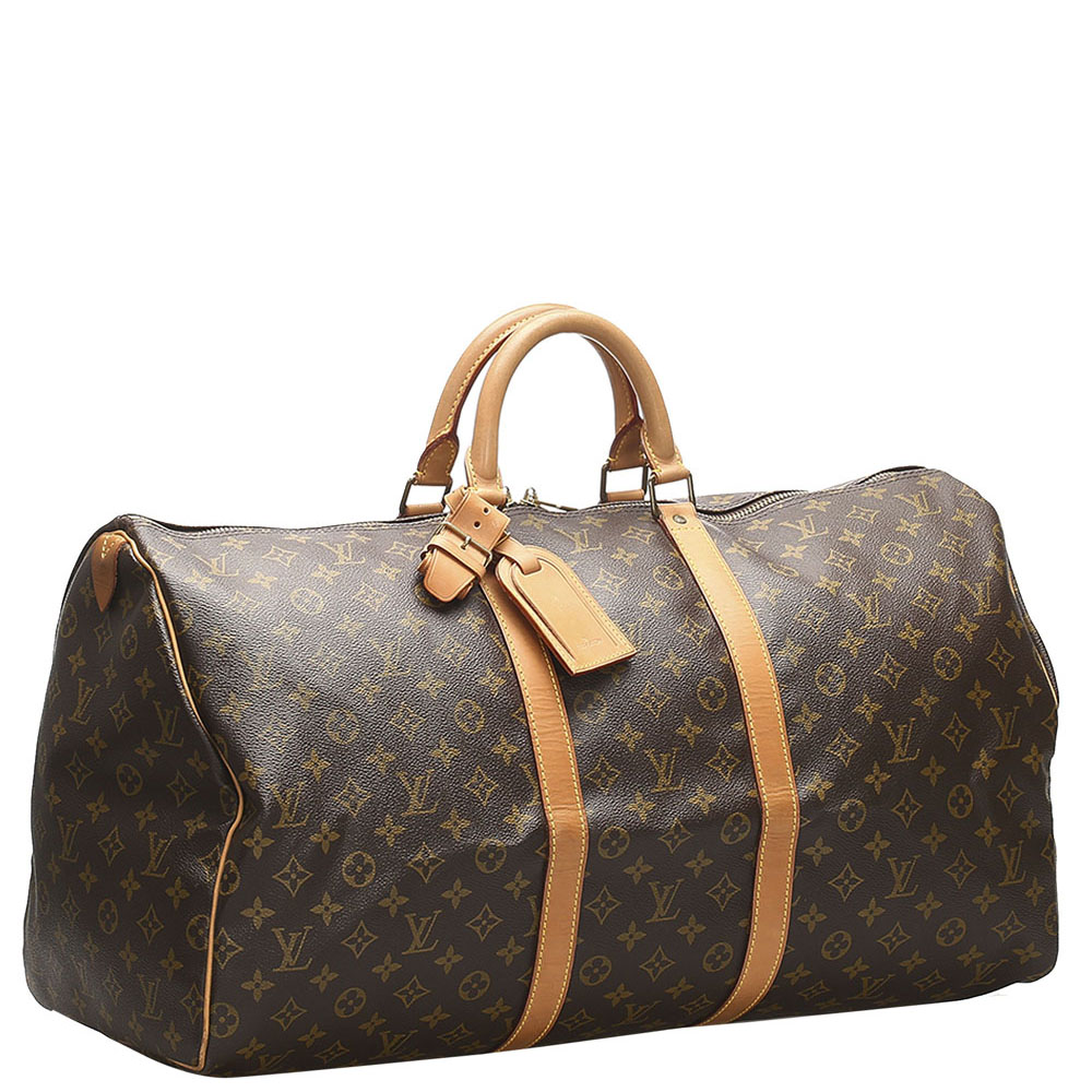 

Louis Vuitton Brown Monogram Canvas Keepall 55 bag