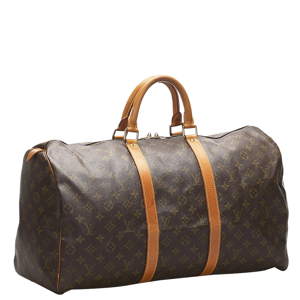

Louis Vuitton Brown Monogram Canvas Keepall 50 Bag