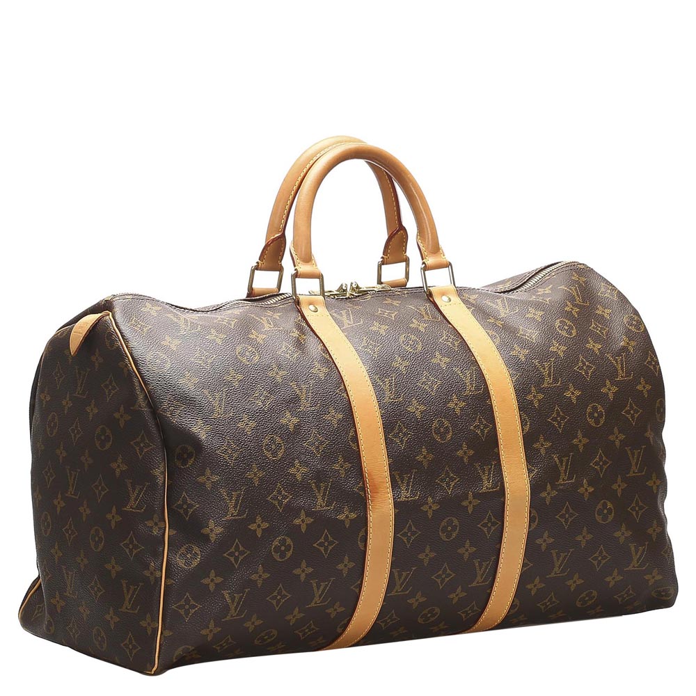 

Louis Vuitton Brown Monogram Canvas Keepall 50 Bag