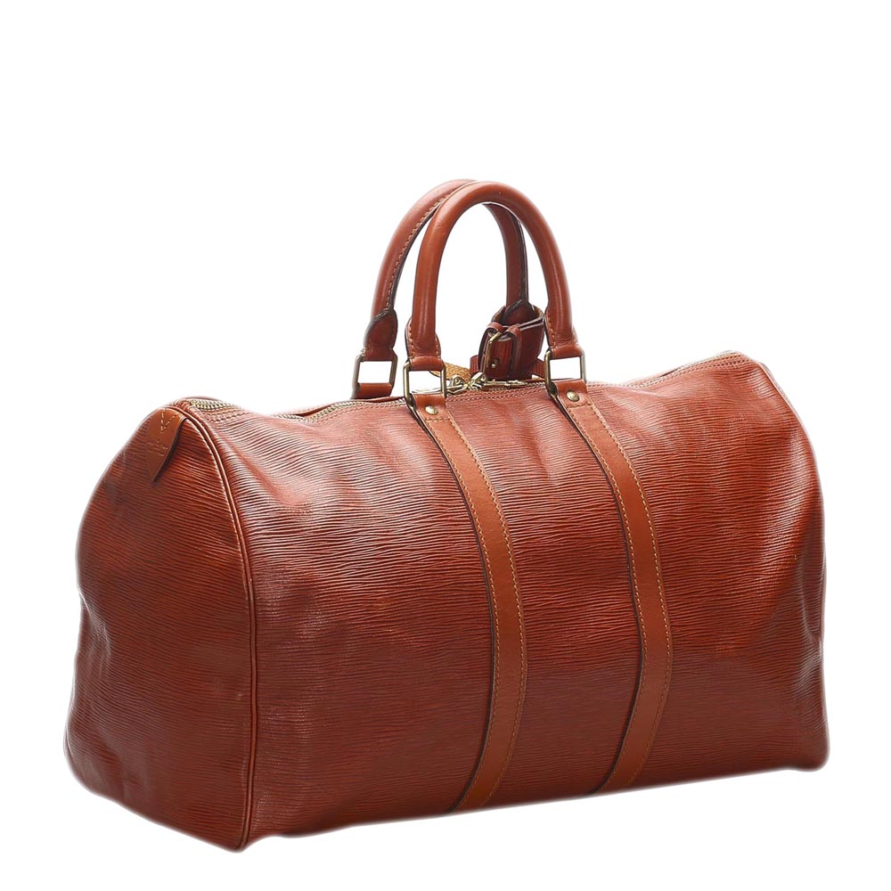 

Louis Vuitton Brown Epi Leather Keepall 45 Bag