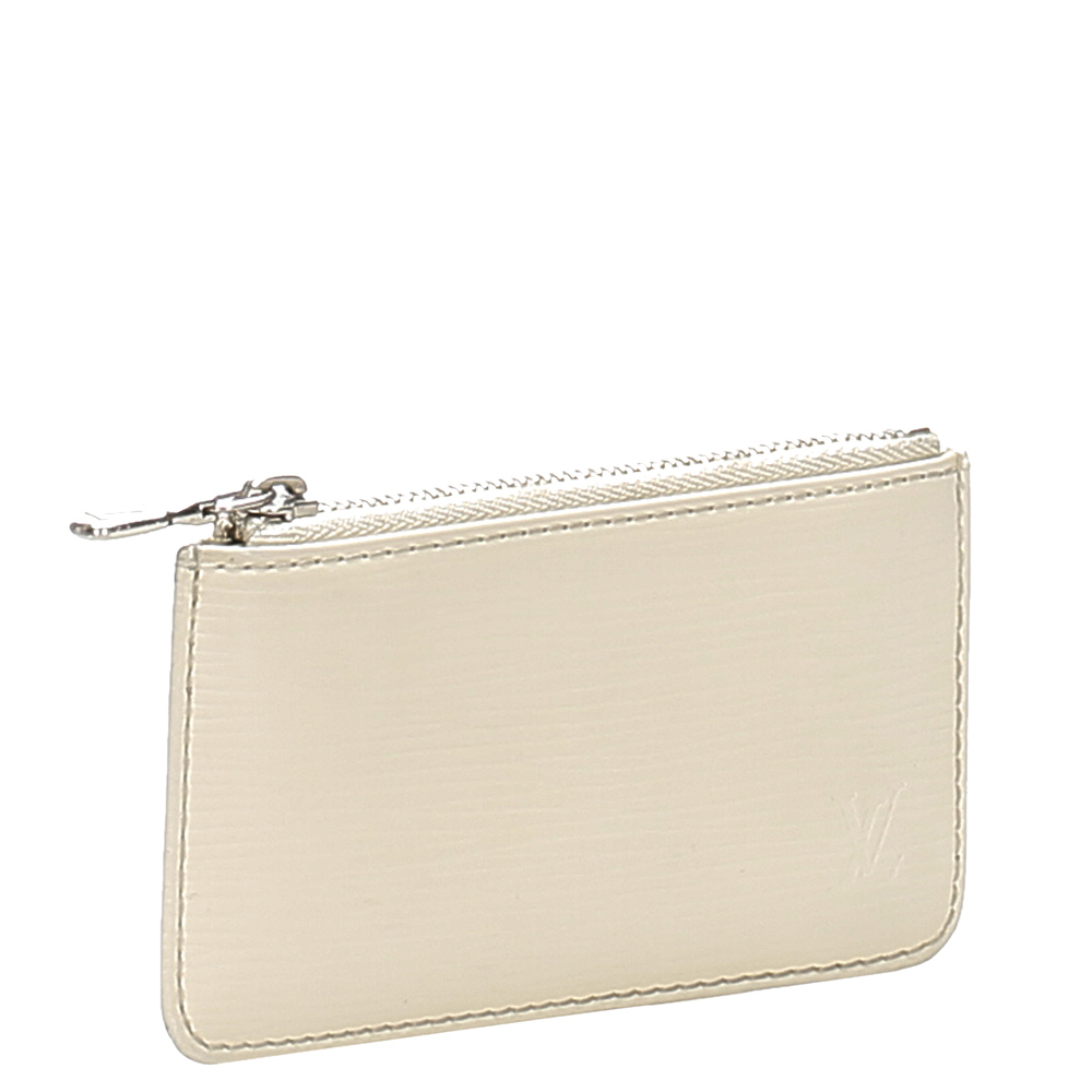 

Louis Vuitton Cream Epi Leather Pochette Cles Bag