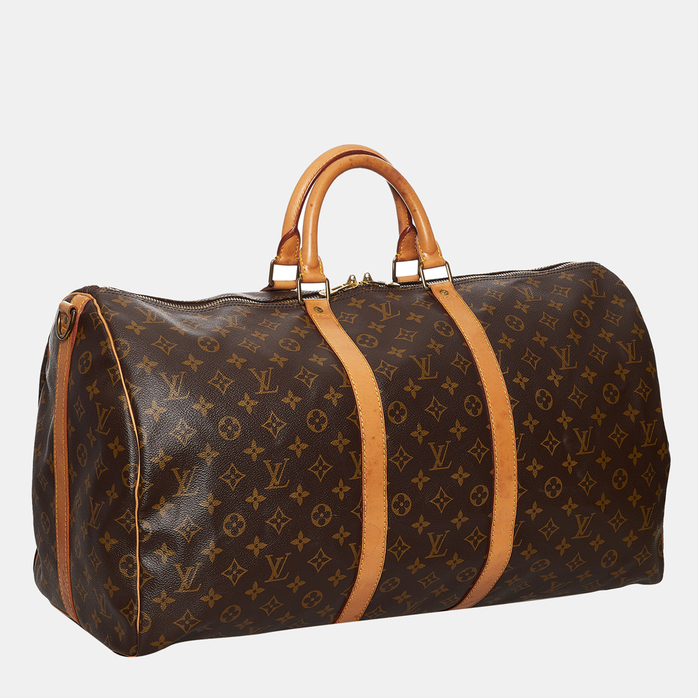 

Louis Vuitton Monogram Keepall Bandouliere 55, Brown