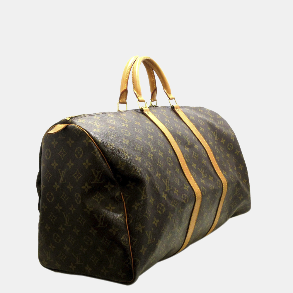 

Louis Vuitton Brown Monogram Keepall 55
