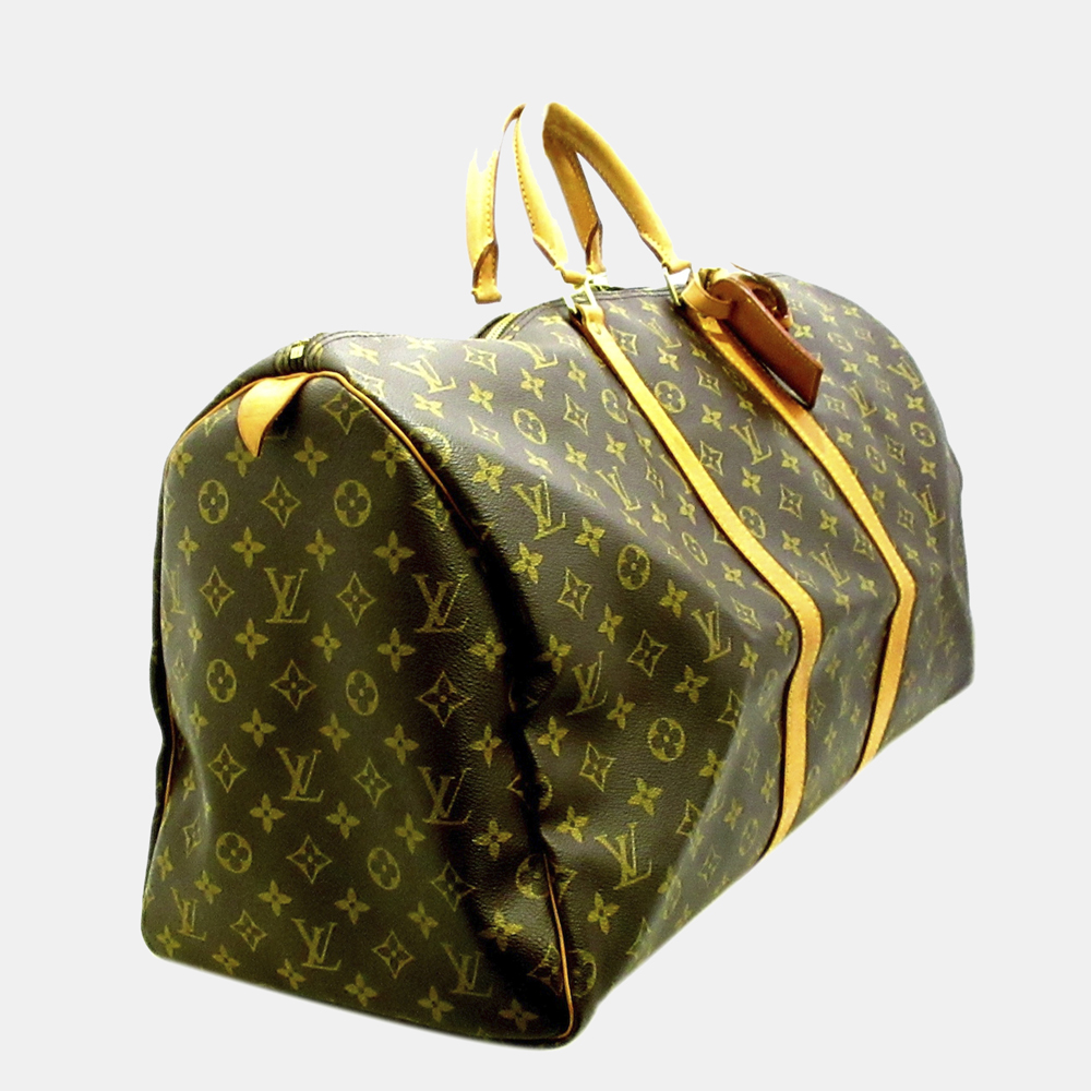 

Louis Vuitton Brown Monogram Keepall 55