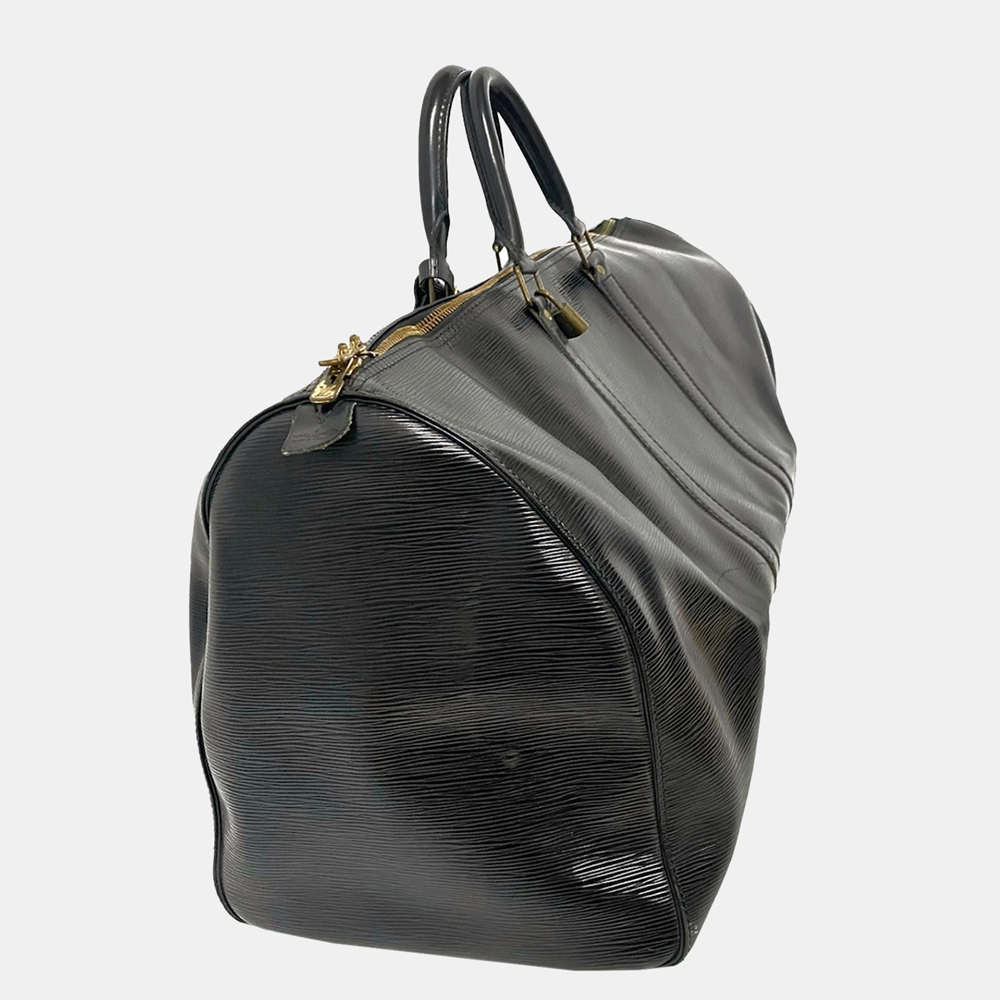

Louis Vuitton Black Epi Keepall 50