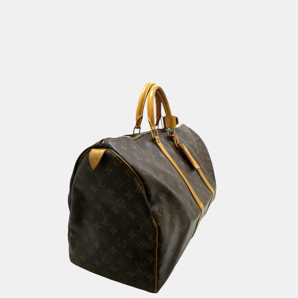 

Louis Vuitton Brown Monogram Keepall 50