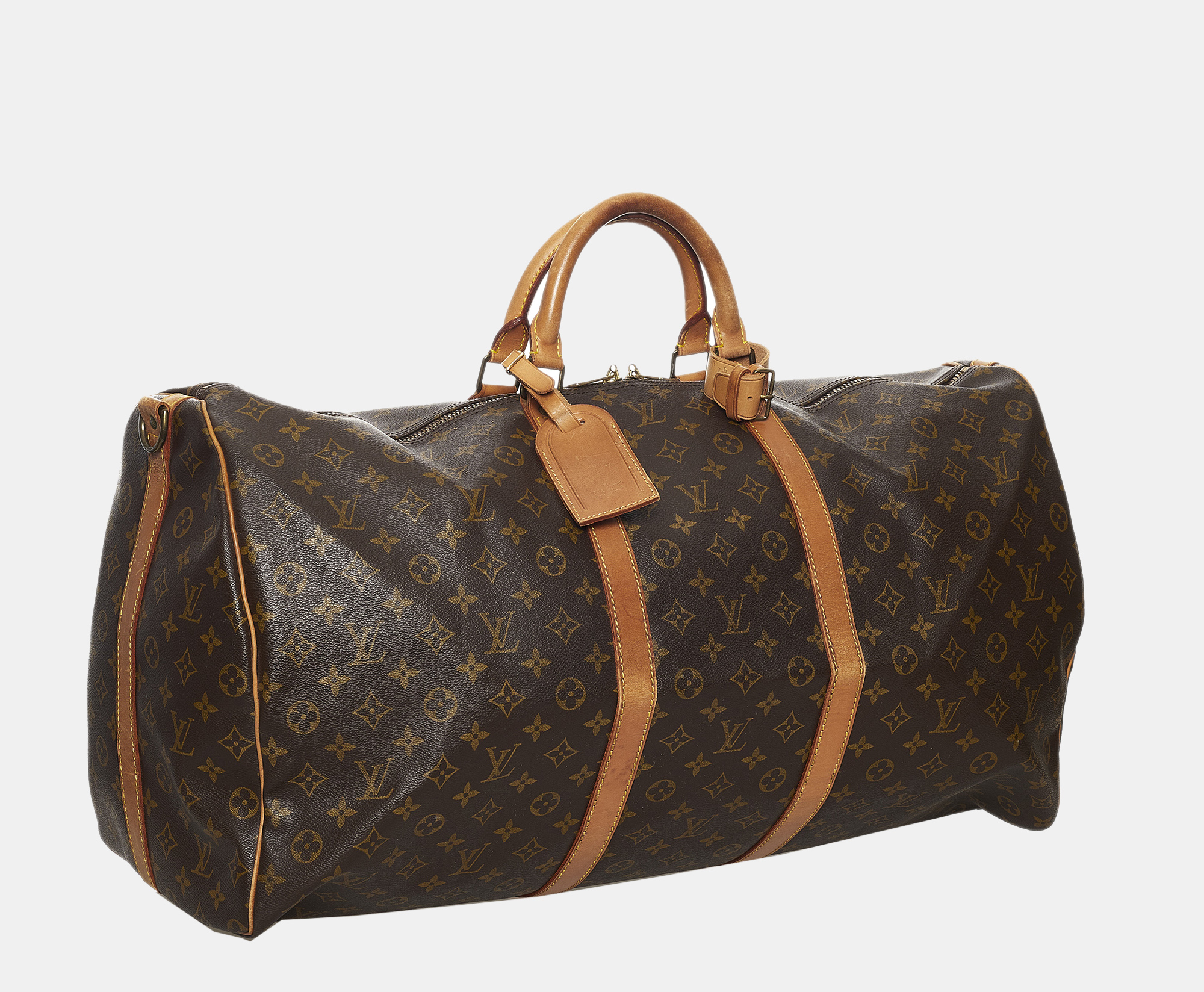 

Louis Vuitton Brown Monogram Keepall Bandouliere 60