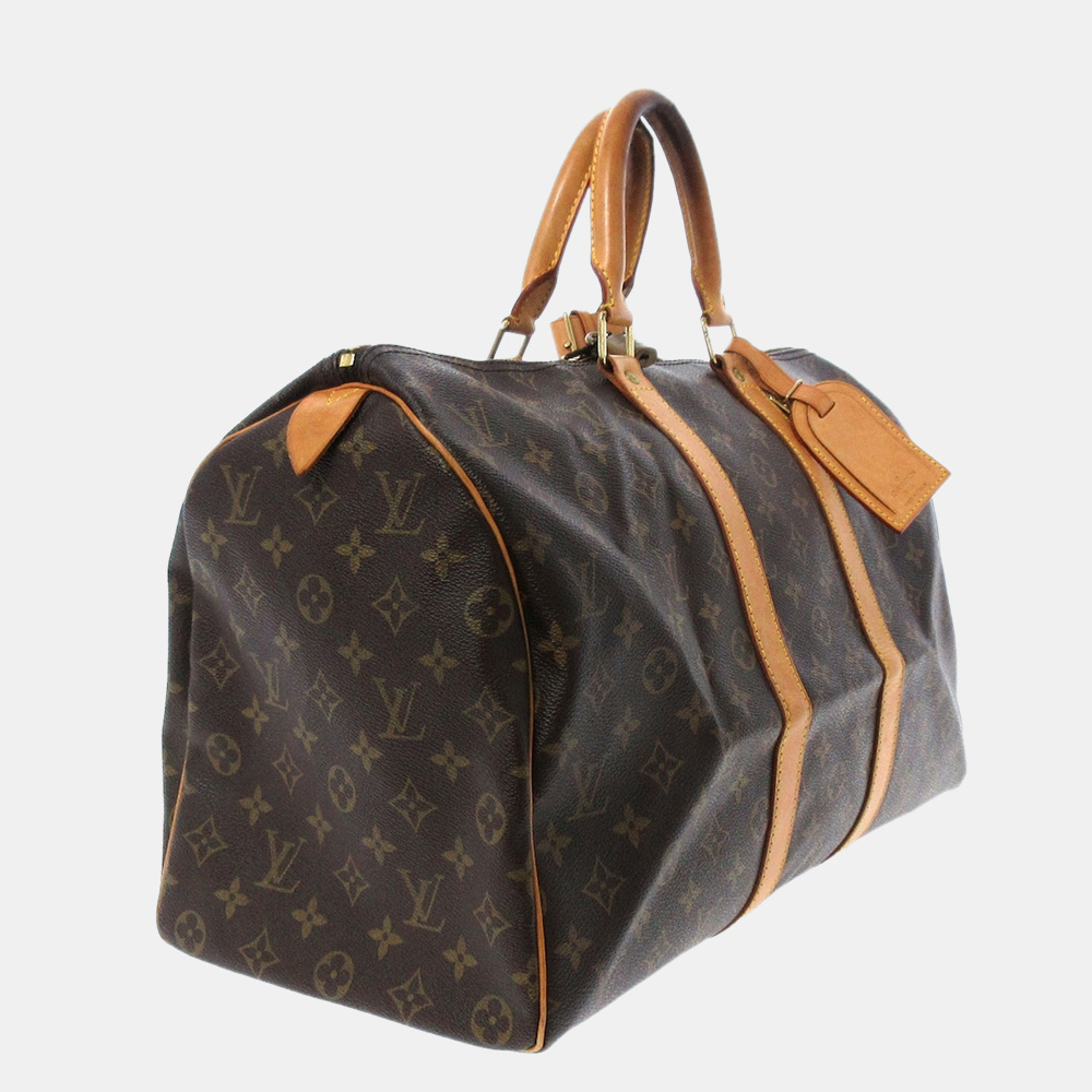 

Louis Vuitton Brown Monogram Keepall 45