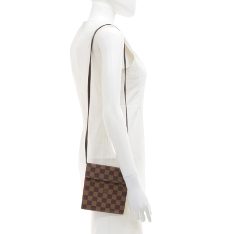 

Louis Vuitton Damier Ebene Canvas CD Case Holder, Brown