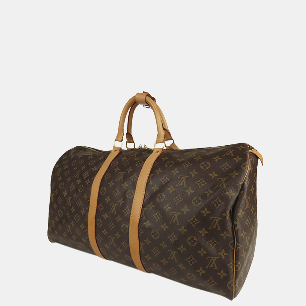 

Louis Vuitton Brown Monogram Keepall 55