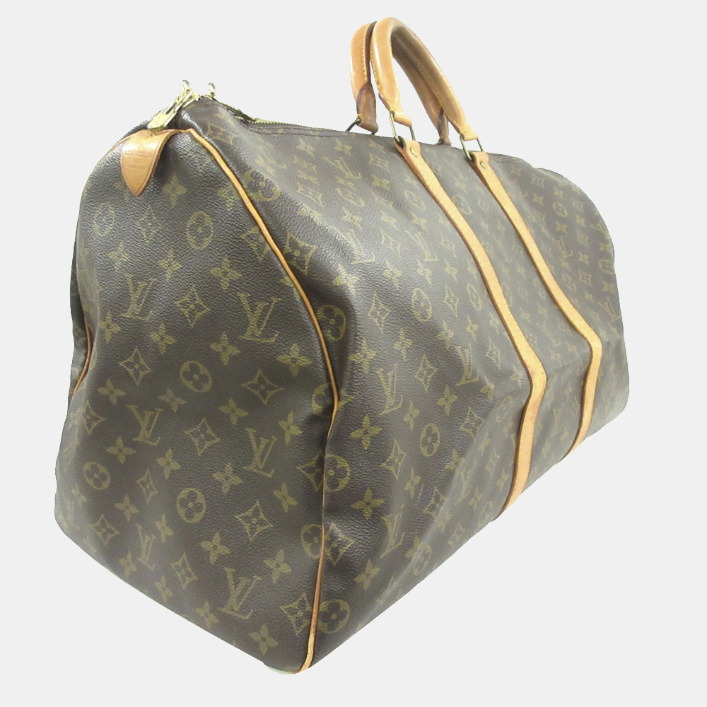 

Louis Vuitton Monogram Keepall 55, Brown