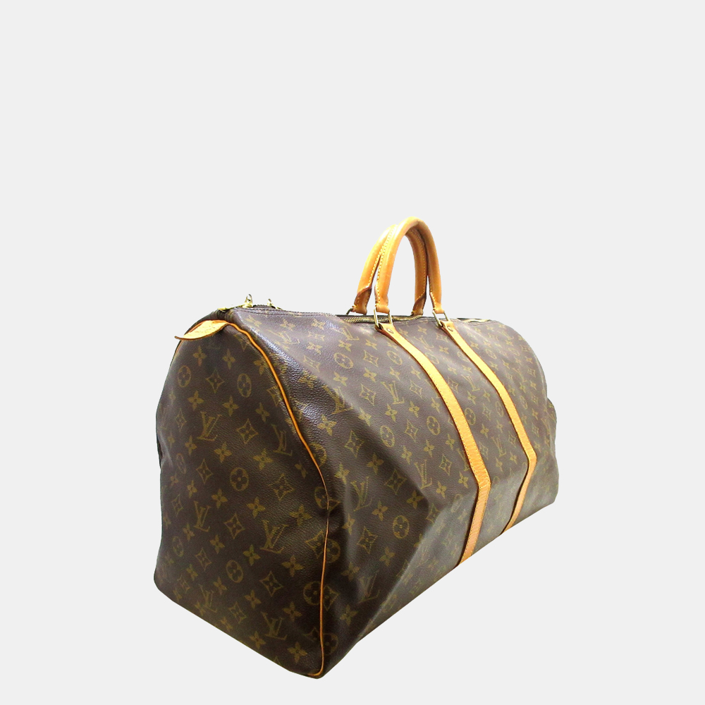 

Louis Vuitton Brown Monogram Keepall 55