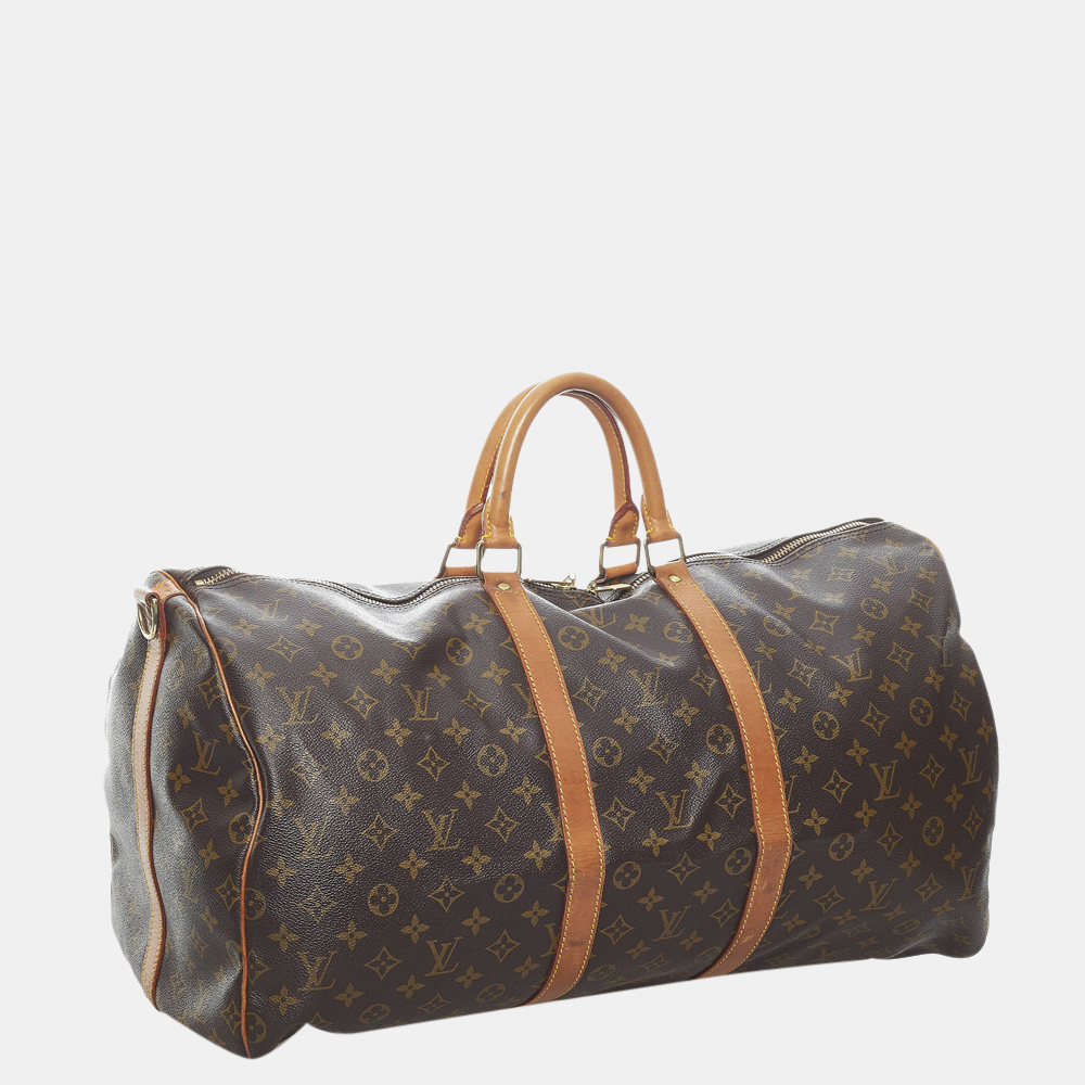 

Louis Vuitton Monogram Keepall Bandouliere 55, Brown