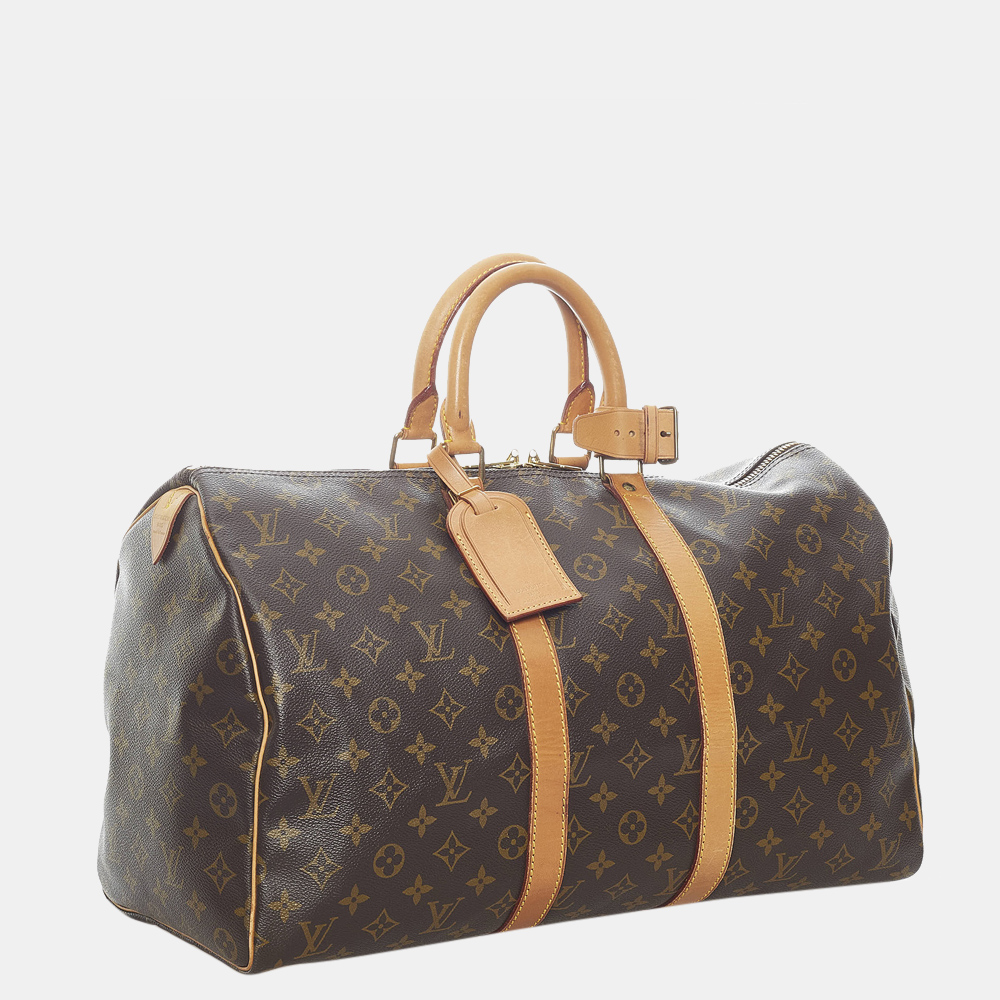 

Louis Vuitton Brown Monogram Keepall 45