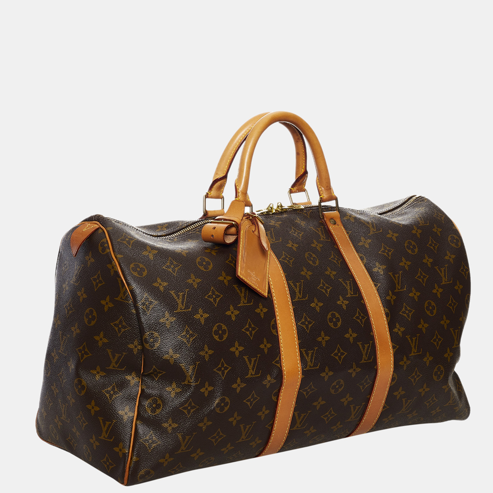 

Louis Vuitton Monogram Keepall 50, Brown