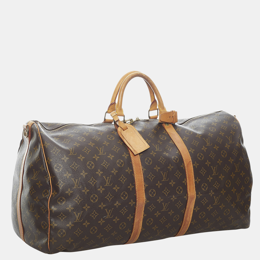 

Louis Vuitton Monogram Keepall Bandouliere 60, Brown