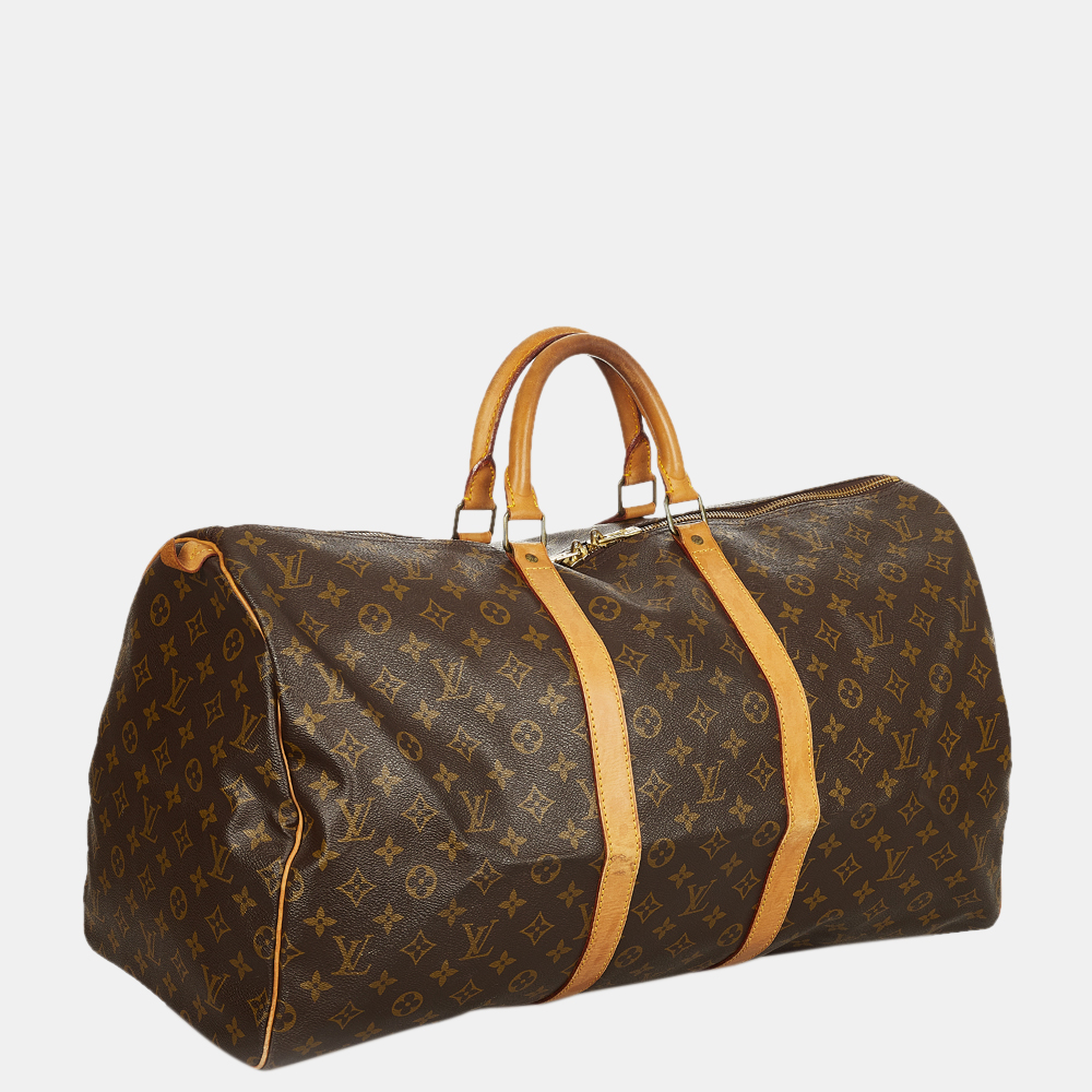

Louis Vuitton Brown Monogram Keepall 55