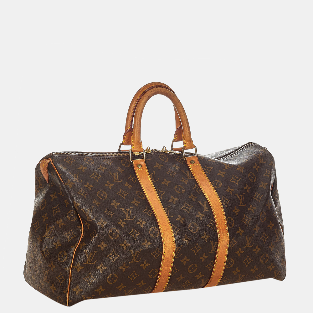 

Louis Vuitton Brown Monogram Keepall 45