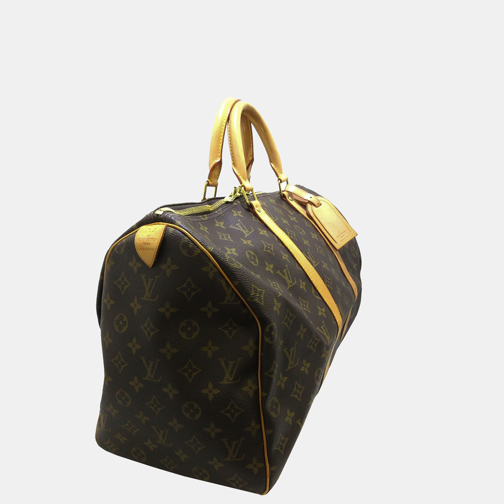 

Louis Vuitton Brown Monogram Keepall 50