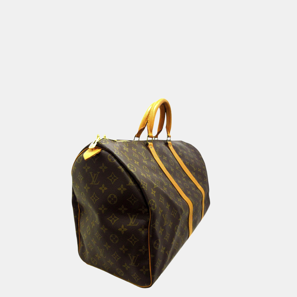 

Louis Vuitton Brown Monogram Keepall 50