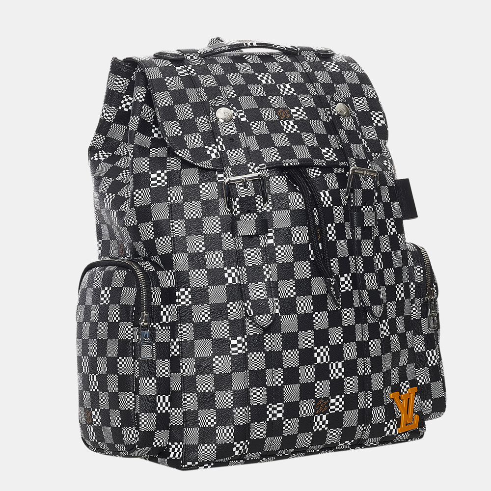 

Louis Vuitton Black/White Distorted Damier Christopher Backpack