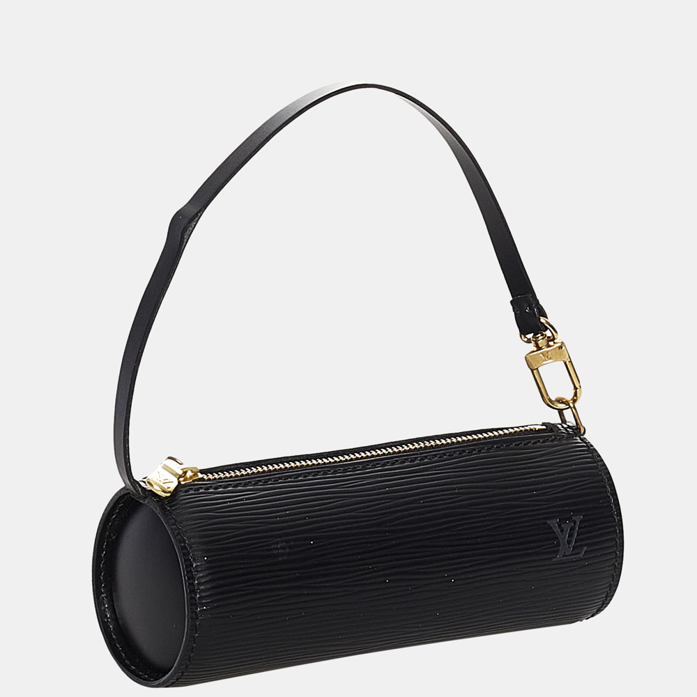 

Louis Vuitton Black Epi Soufflot Pochette