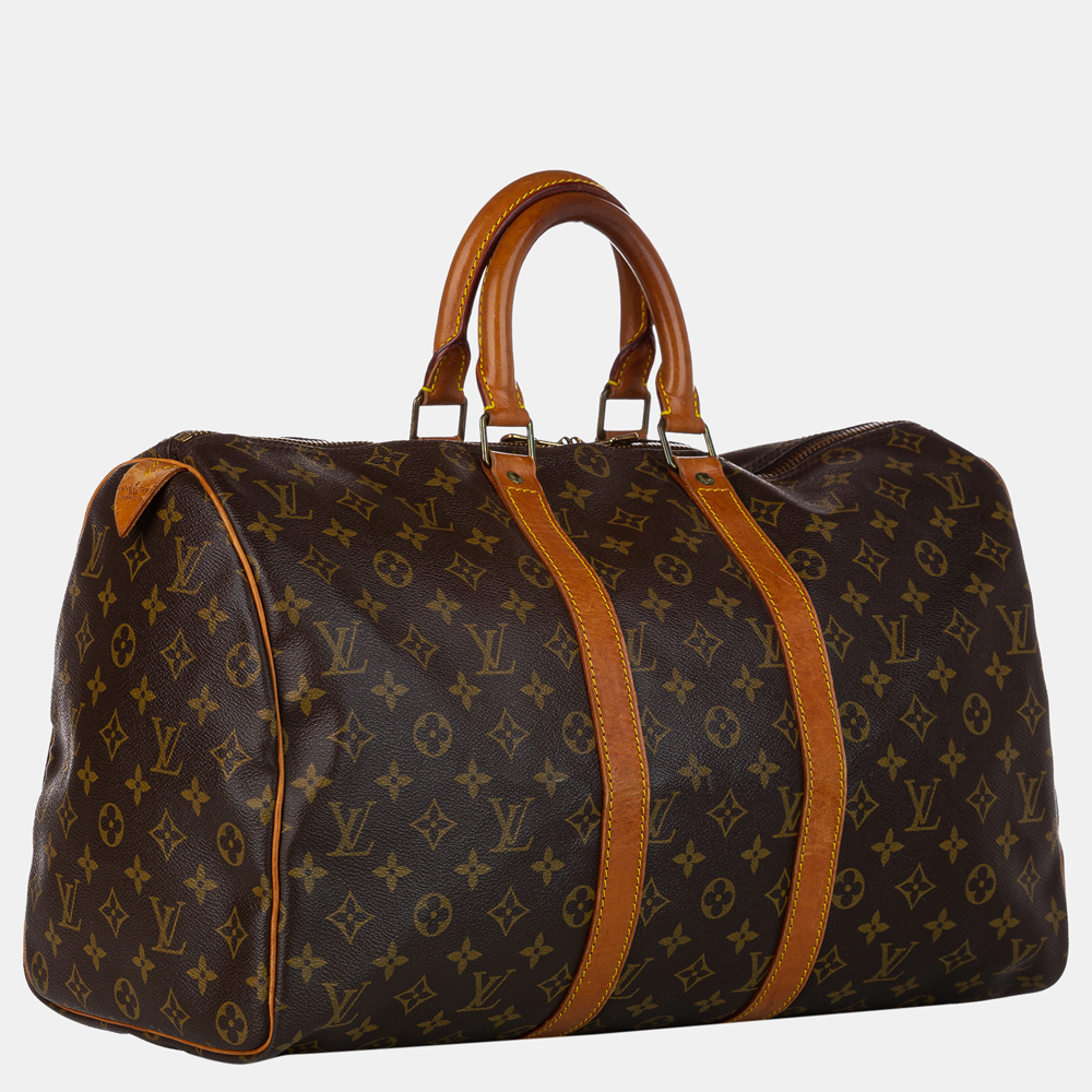 

Louis Vuitton Brown Monogram Keepall 45