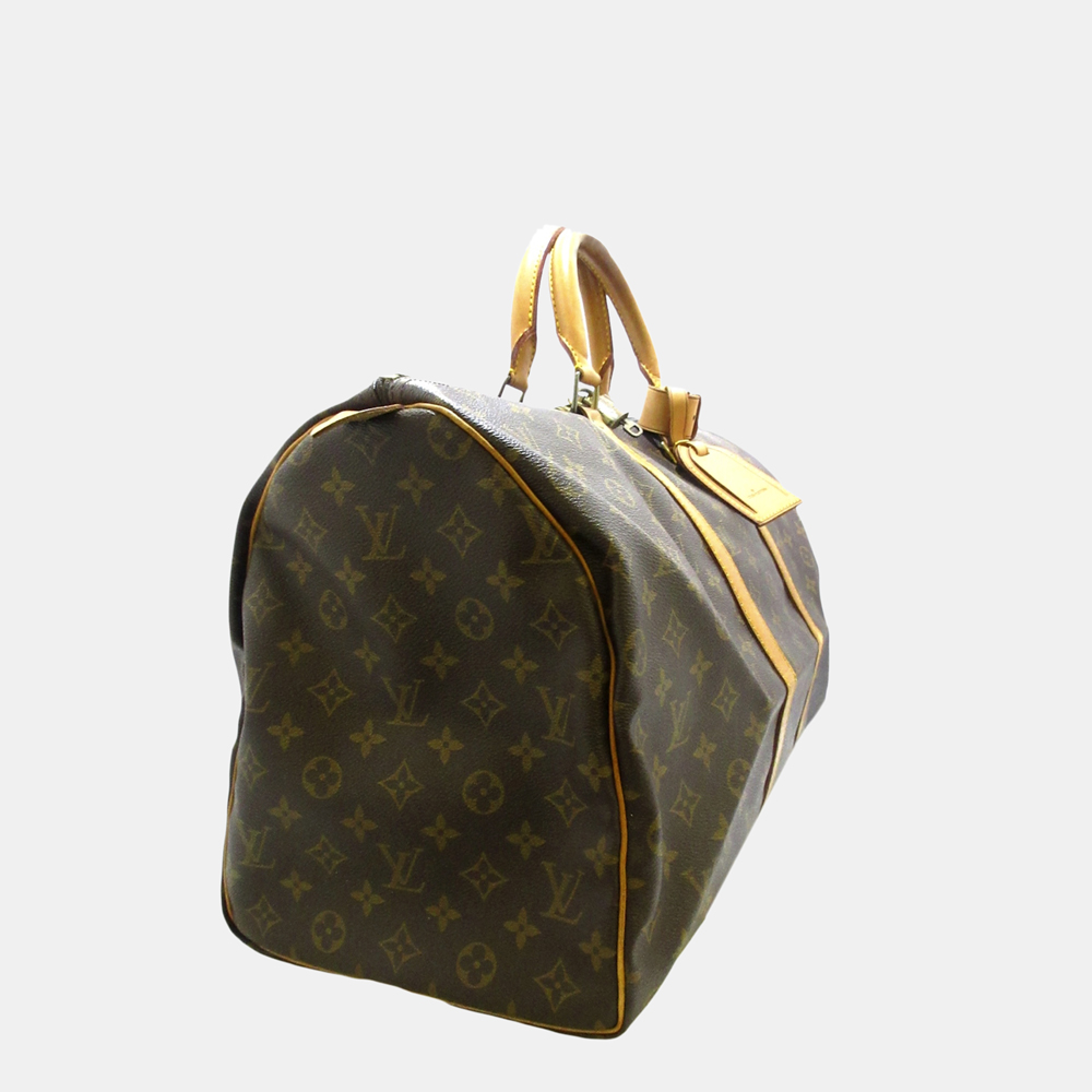 

Louis Vuitton Brown Monogram Keepall 50