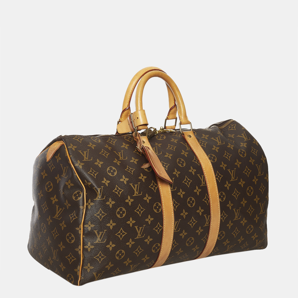 

Louis Vuitton Brown Monogram Keepall 45