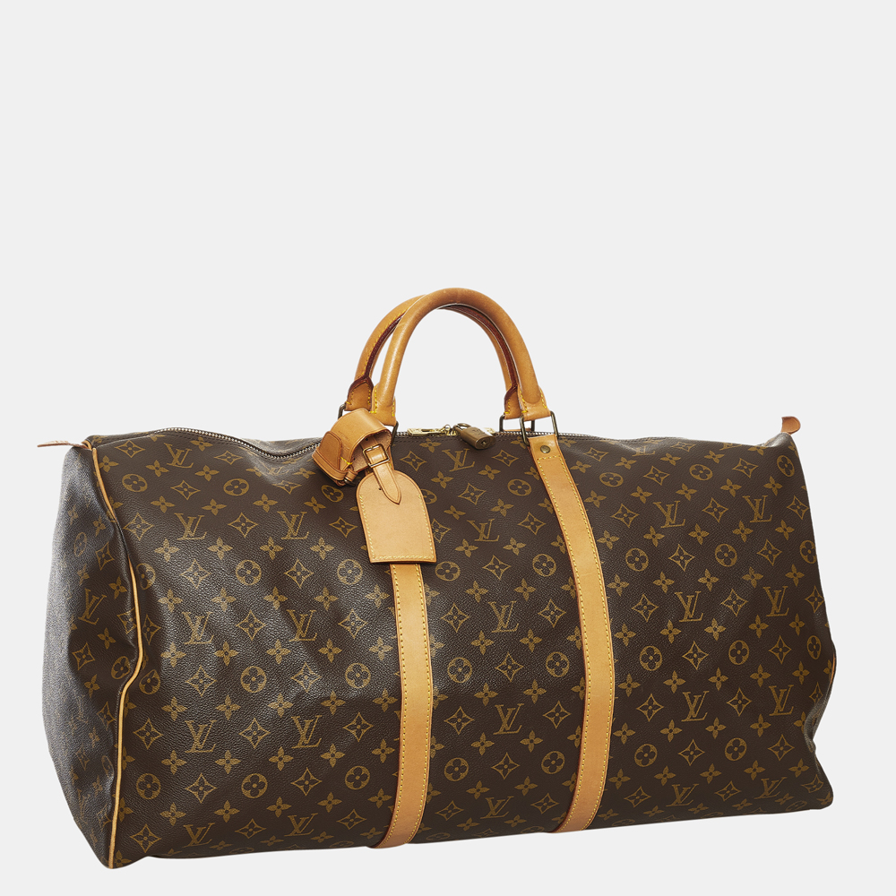 

Louis Vuitton Brown Monogram Keepall 60