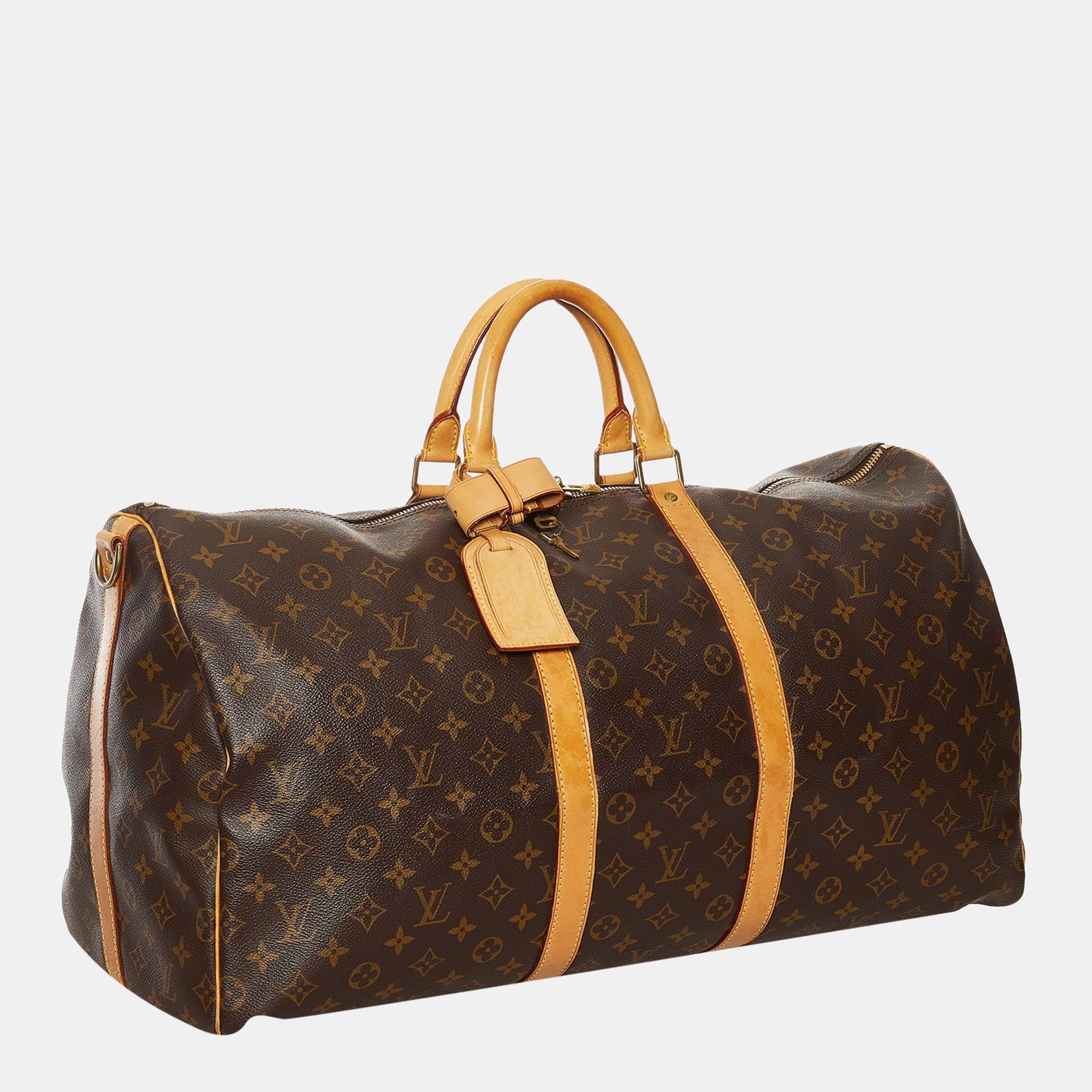 

Louis Vuitton Brown Monogram Keepall Bandouliere 55