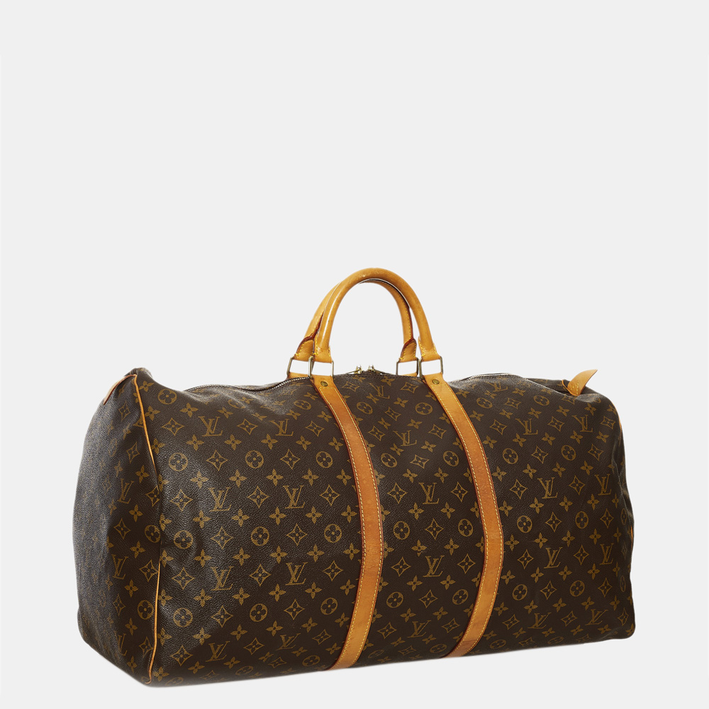 

Louis Vuitton Brown Monogram Keepall 60