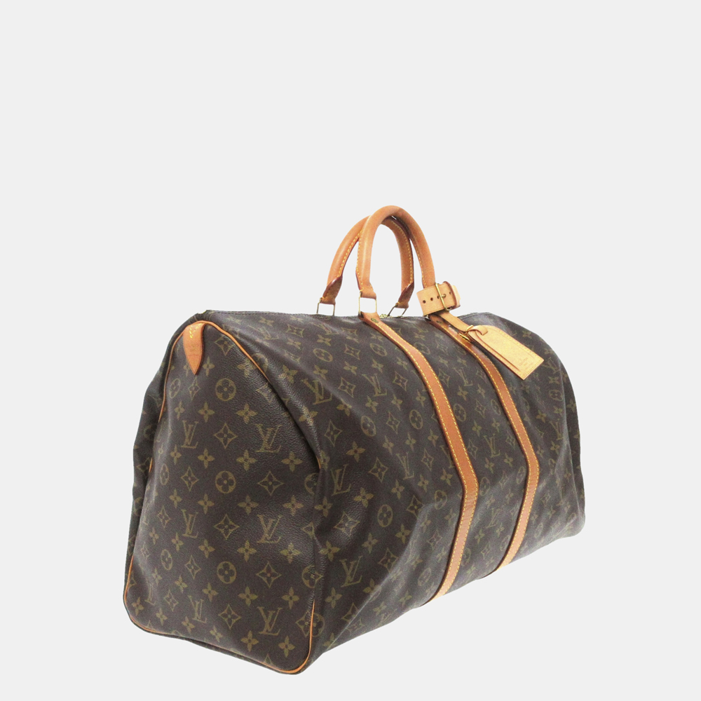 

Louis Vuitton Brown Monogram Keepall 55