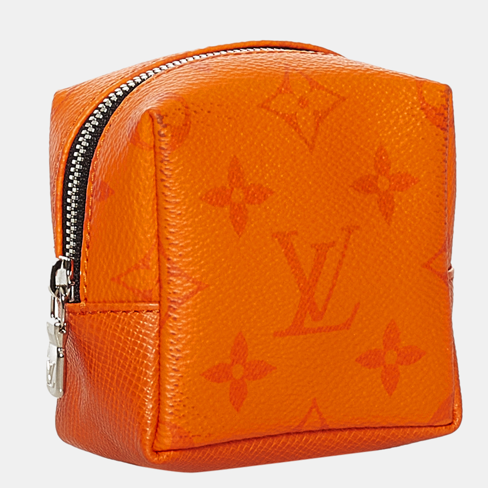 

Louis Vuitton Orange Taigarama Monogram Porto Cle Pouch Bag Charm